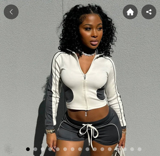 2piece jogging short set