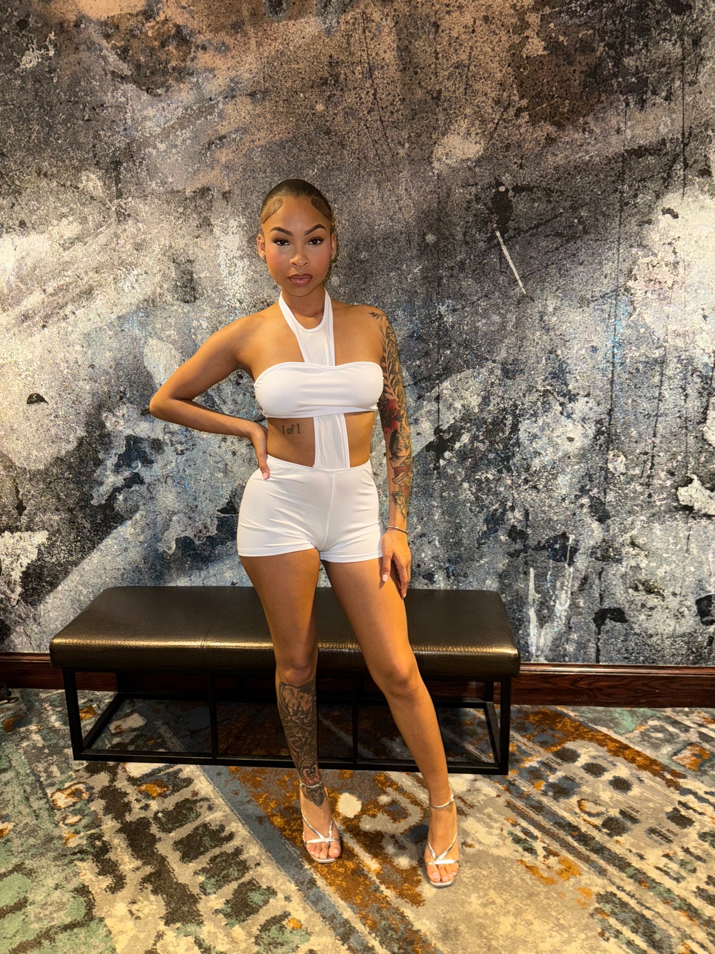 Sexy Halterneck Short Jumpsuit