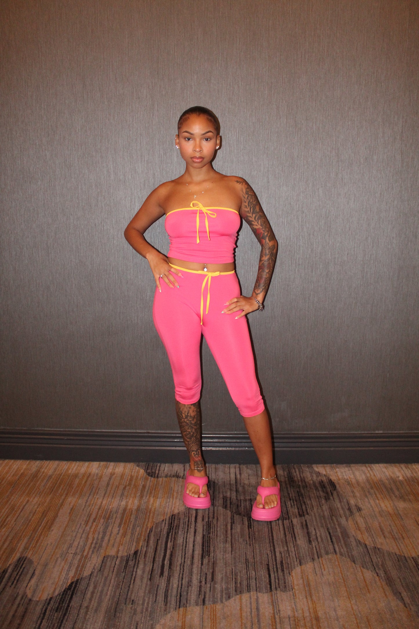 Pink contrast set