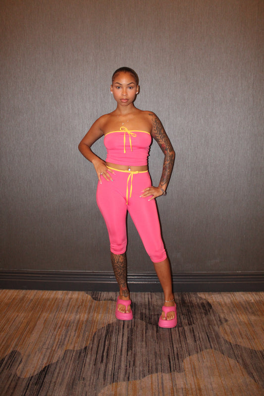 Pink contrast set