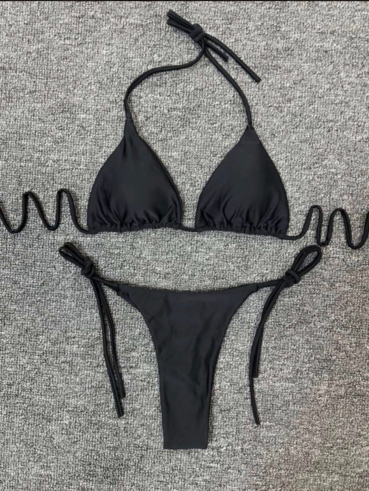 Black bikini swimwear